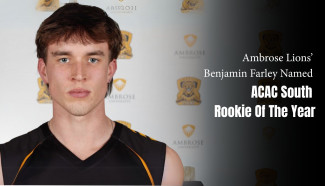 Man in volleyball uniform - Benjamin Farley